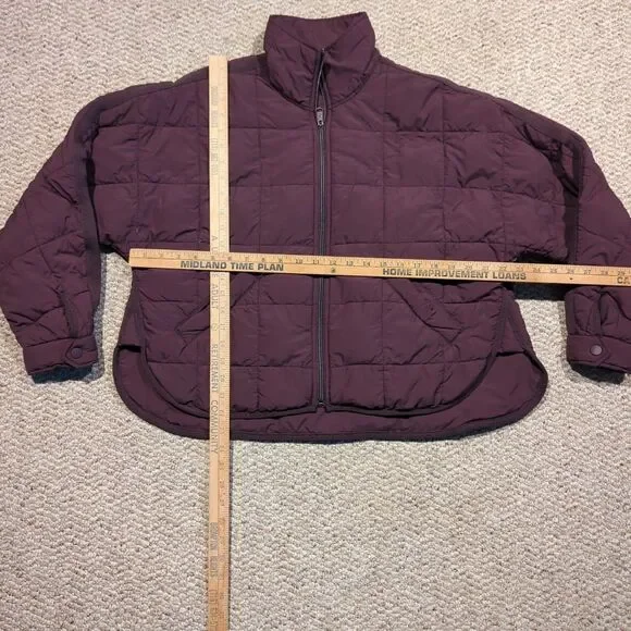 Free People FP Movement Pippa Packable Puffer Jacket XS eggplant - Picture 2 of 8